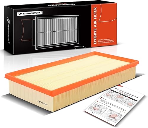 A-Premium Filtro de aire de motor compatible con Audi Q7 y Land Rover Range Rover y Porsche Cayenne y Volkswagen Touareg, 2004-2018, panel flexible,