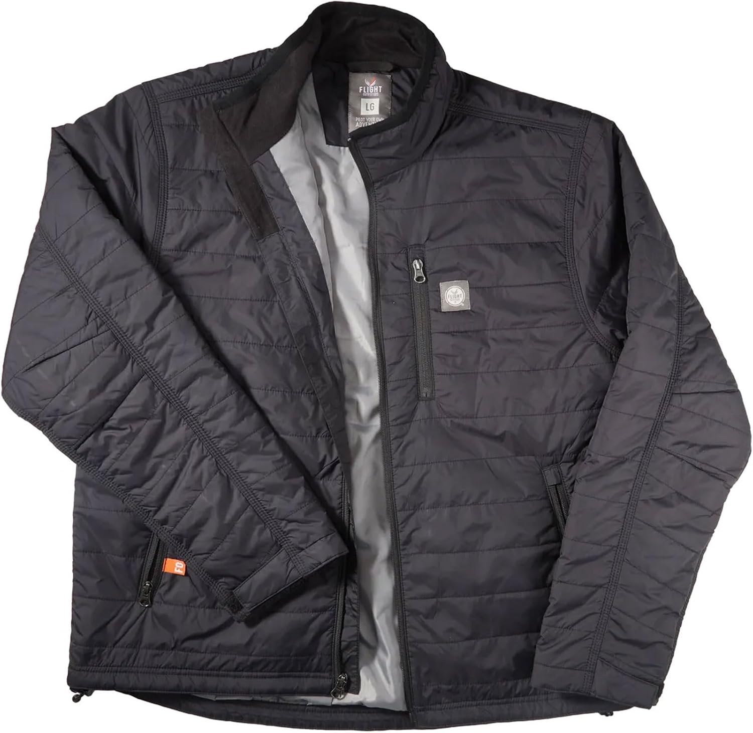 Flight Outfitters Men's Airfoil Durable Water-Resistant Lightweight Packable Insulated Outdoor Jacket w/Fleece-Lined Collar