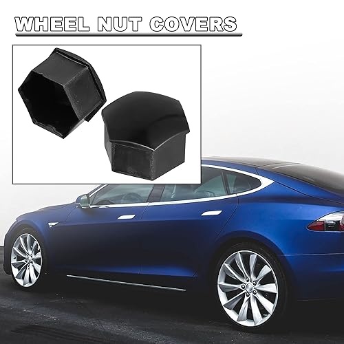 Miniatura 2 de X AUTOHAUX 20 tapas de bloqueo de rueda de 0.827 in, tapas de tuerca de perno central, tapas de bloqueo con clip, juego de herramientas de repuesto