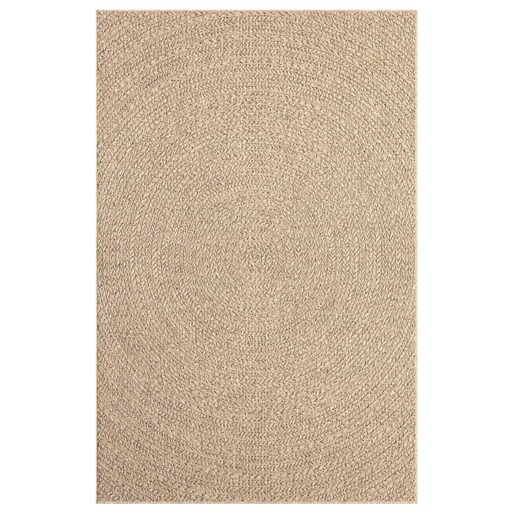 Homgoday Dywan 200 x 290 cm, wygląd juty, do wewnątrz i na zewnątrz, dywanik podłogowy, łatwy w czyszczeniu, dywan na taras, balkon, podwórko, do ogrodu i na piknik