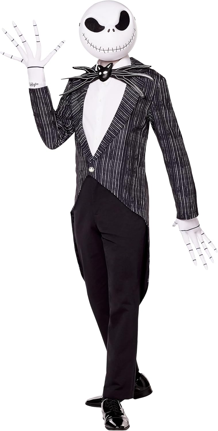 Spirit Halloween The Nightmare Before Christmas Adult Jack Skellington Suit Costume | Officially Licensed | The Pumpkin King