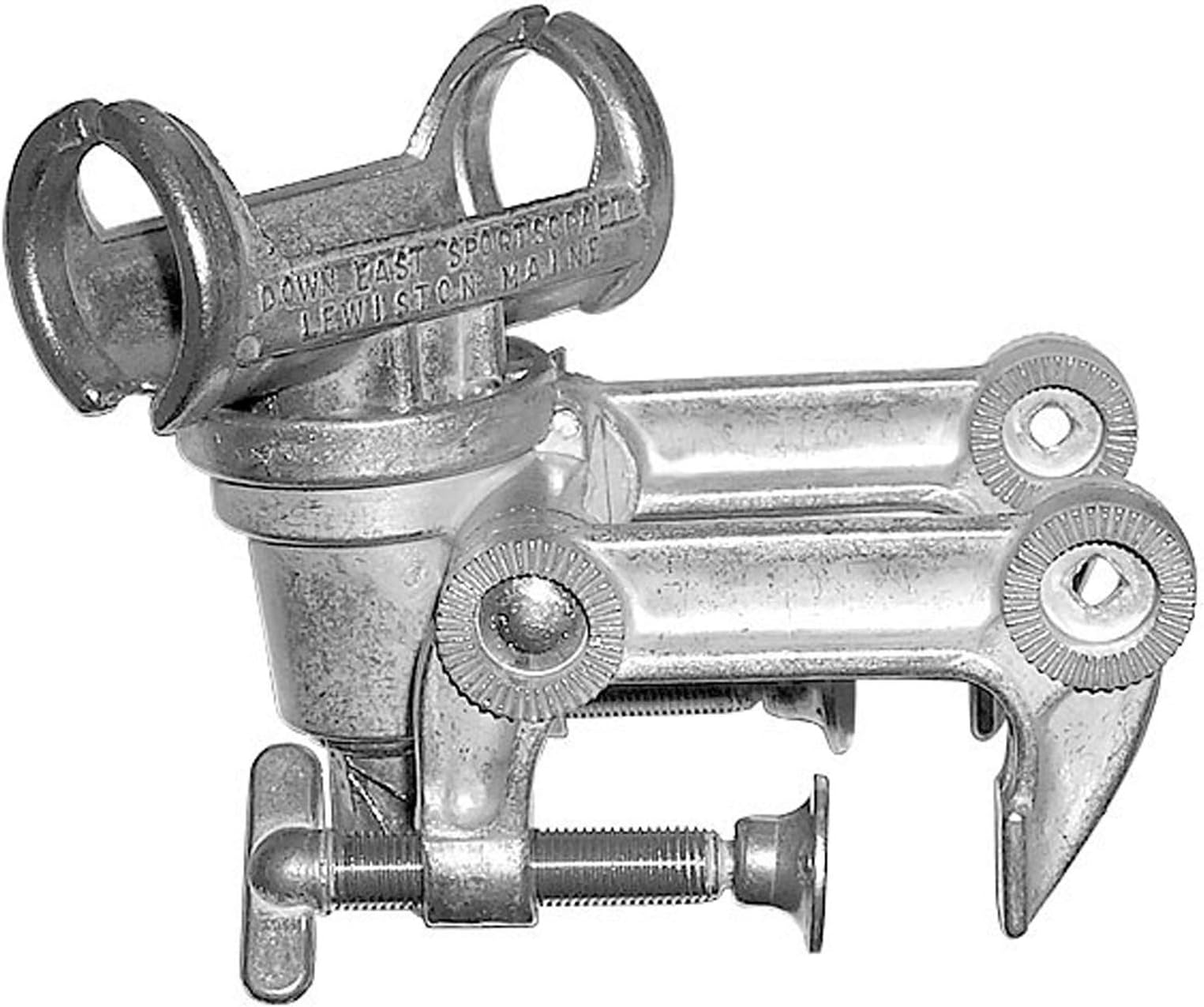 Downeast S-10 Rod Holder Clamp-On Two Clamps, Silver
