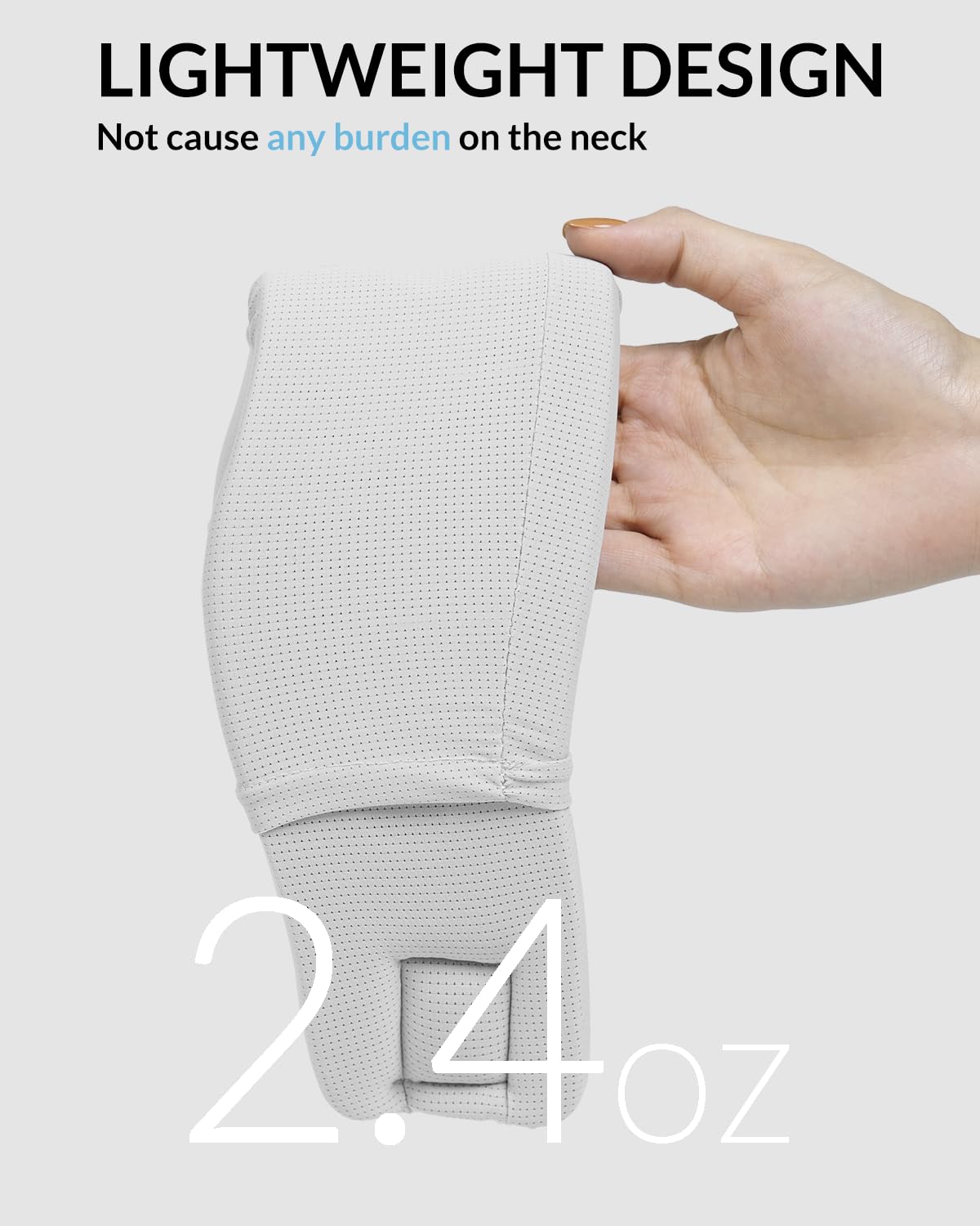 Ice Silk Neck Brace - Soft, Breathable Cervical Collar for Pain Relief & Posture Correction - Washabel Anti-Snoring Support for Comfortable Sleep - Ideal for Office Workers