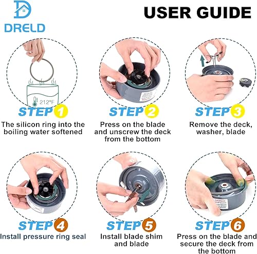 Miniatura 24 de Junta tórica para licuadora, junta tórica, junta tórica, repuesto para Hamilton Beach (paquete de 3)