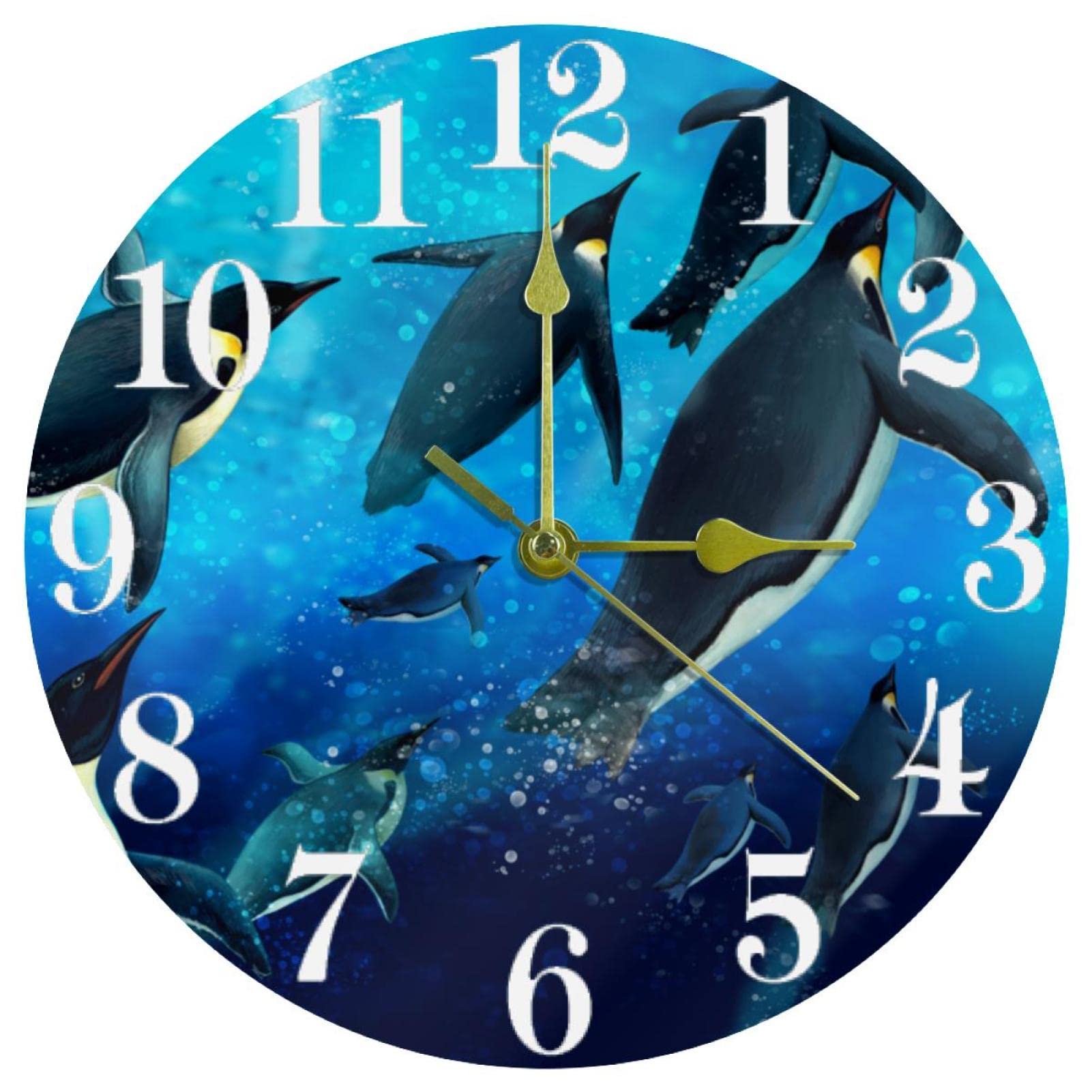 Horloge murale pingouins mignons pour égayer la décoration de votre cuisine familiale