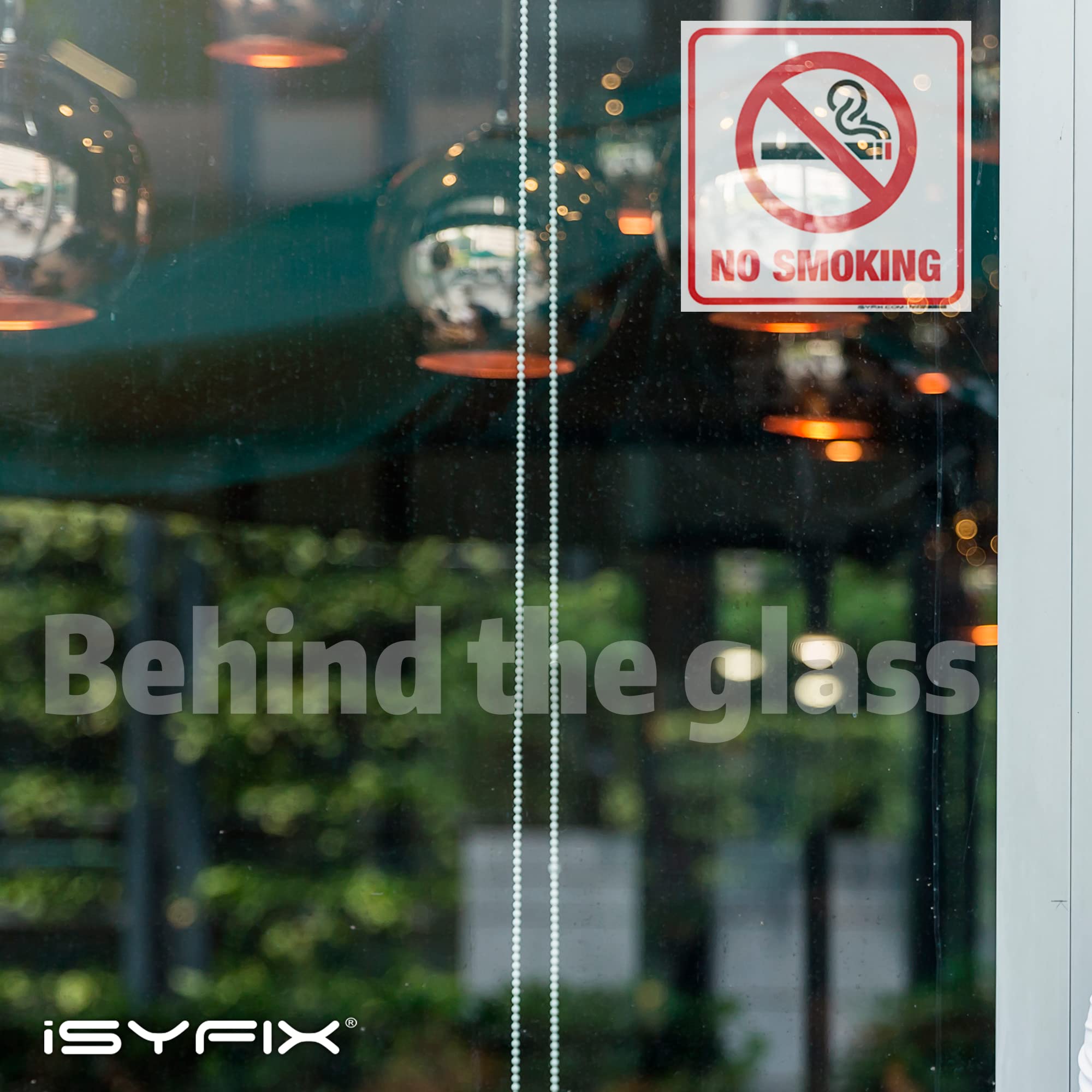 6x 'No Smoking' Aufkleber 7,6x7,6cm – Premium Vinyl, Laminiert, Für Innen & Außen