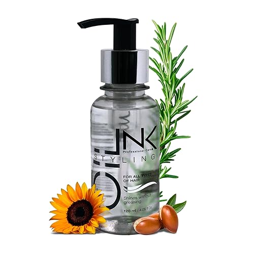 NK Professional Care Aceite de peinado  Silicona de alta tecnología para el cabello  Brilla sin engrasar  Cabello brillante, suave y sedoso  4.1 fl
