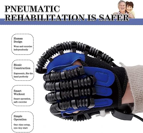 Miniatura 37 de Guantes de robot de rehabilitación para hemiplejia, función de mano, diapasón de corrección de ejercicio con pantalla táctil
