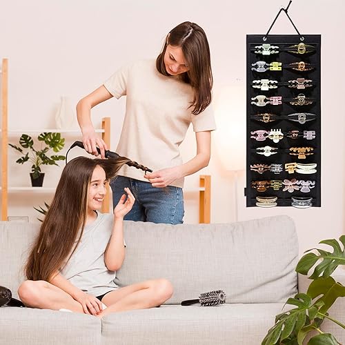 Miniatura 5 de ACQTULOU Organizador de pinzas para el cabello, 10 capas de almacenamiento de pinzas para el cabello grandes para mujeres y niñas, organizador de