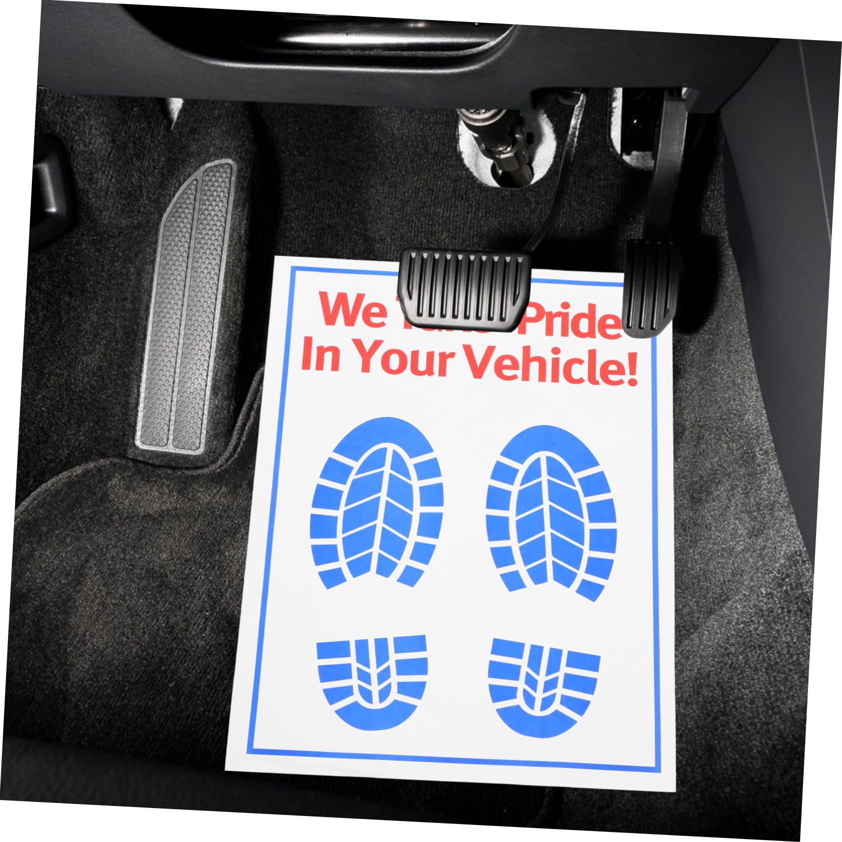 ibasenice 100pièces Tapis Pied Voiture Jetables Papier Tapis Sol Voiture Résistants à Usure pour Protection Et Confort pour Détail Automobile Et Entretien
