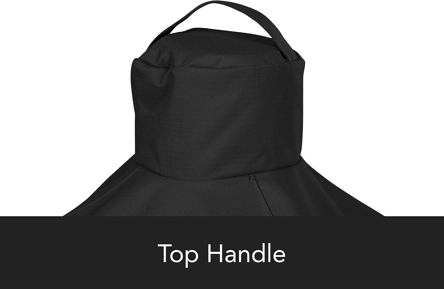 Covermates Kamado Cart Grill Cover - Heavy-Duty Polyester, Weather Resistant, Mesh Vent, Grill and Heating-Ripstop Black