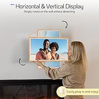 Vista 7 de NexFoto Marco de fotos digital grande de 32 pulgadas, pantalla táctil, marco de fotos digital WiFi de 64 GB 1920 x 1080, añade fotos de Google