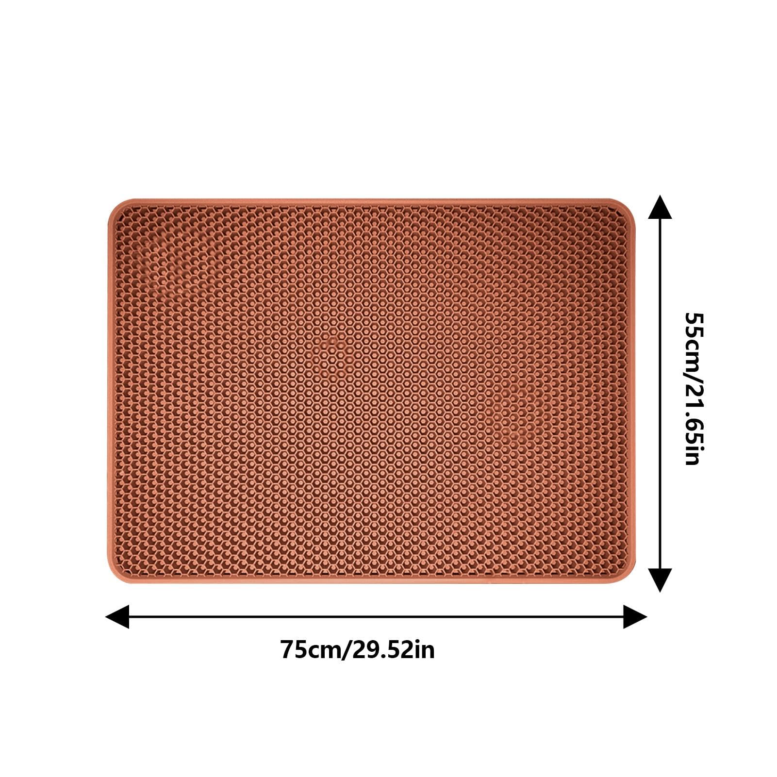 Tapis attrape-litière pour chat - Tapis de litière pour chat | Double couche - Tapis de litière pour chat et attrape-tapis - Tapis de litière imperméable et lavable - Tapis de récupération
