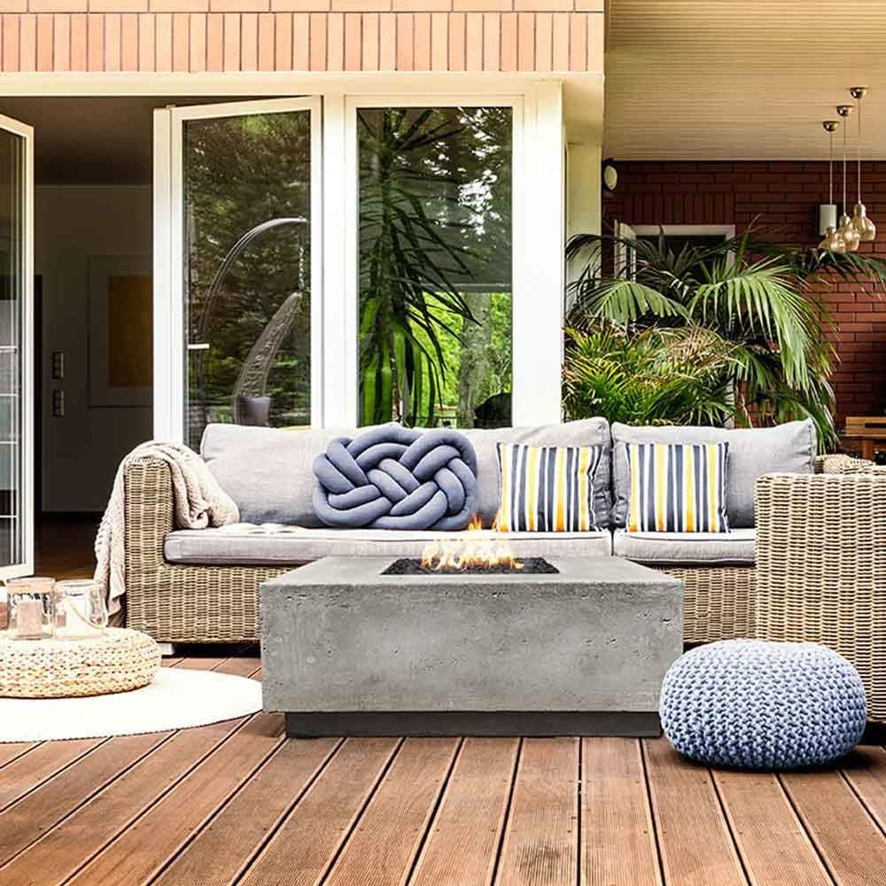 Prism Hardscapes Tavola 2 Fire Table in Ebony - NG