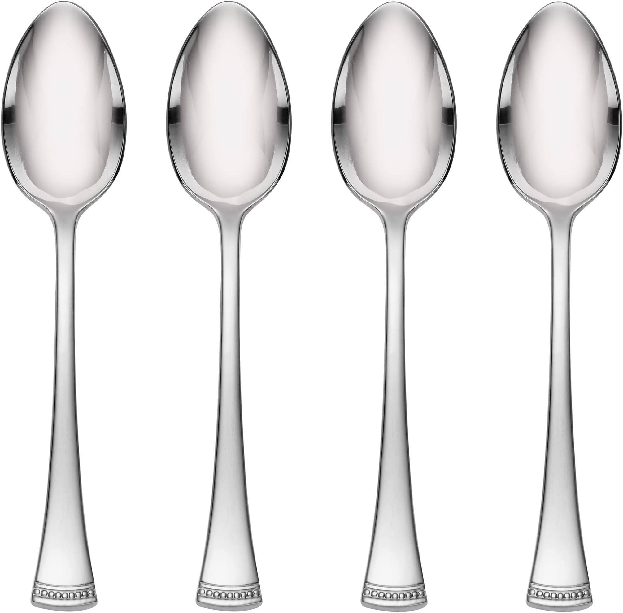 Lenox Portola Dinner Spoons, Set of 4, 0.49, Metallic