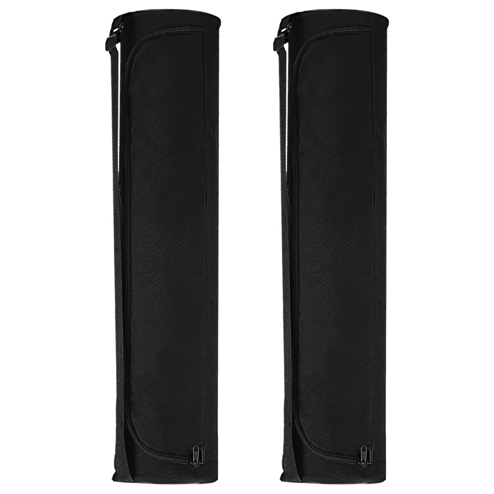Gatuida 2 Piezas Bolsa de Transporte para Esterilla de Yoga Porta Esterilla de Yoga con Cremallera Bolsa de para Viajes Portador de de de tota de Black