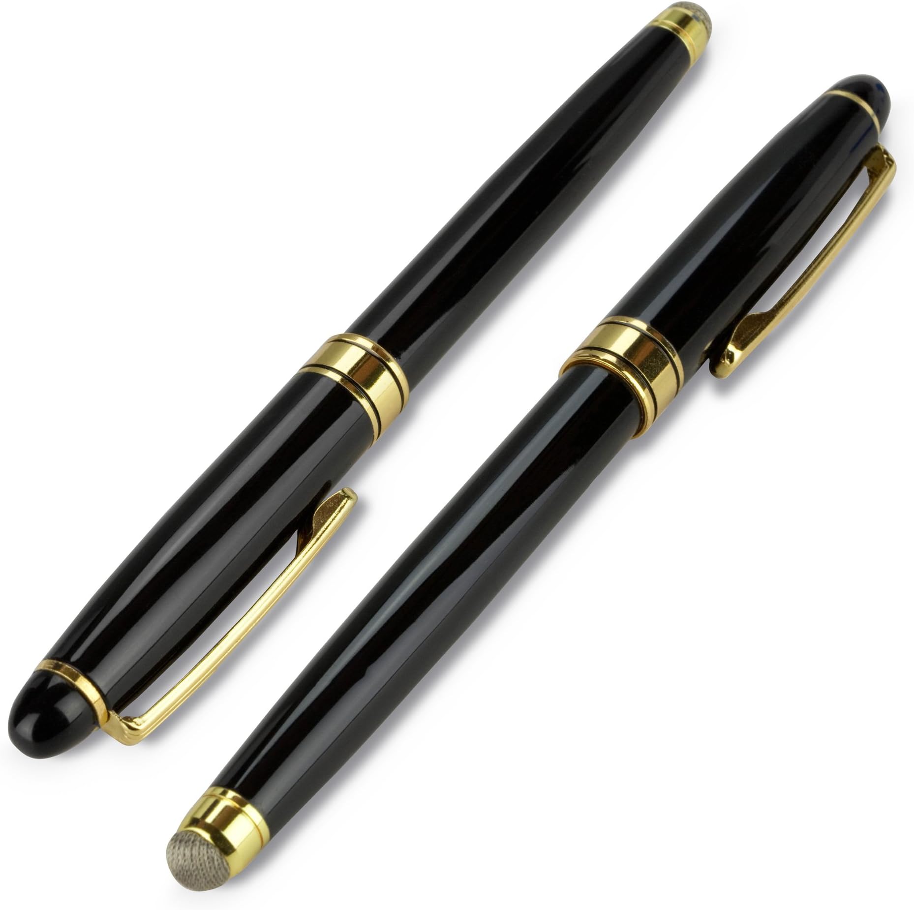 BoxWave Universal EverTouch Meritus Signature Stylus, Luxury Stylus Pen with Rollerball - Jet Black, Stylus Pen for Smartphones and Tablets