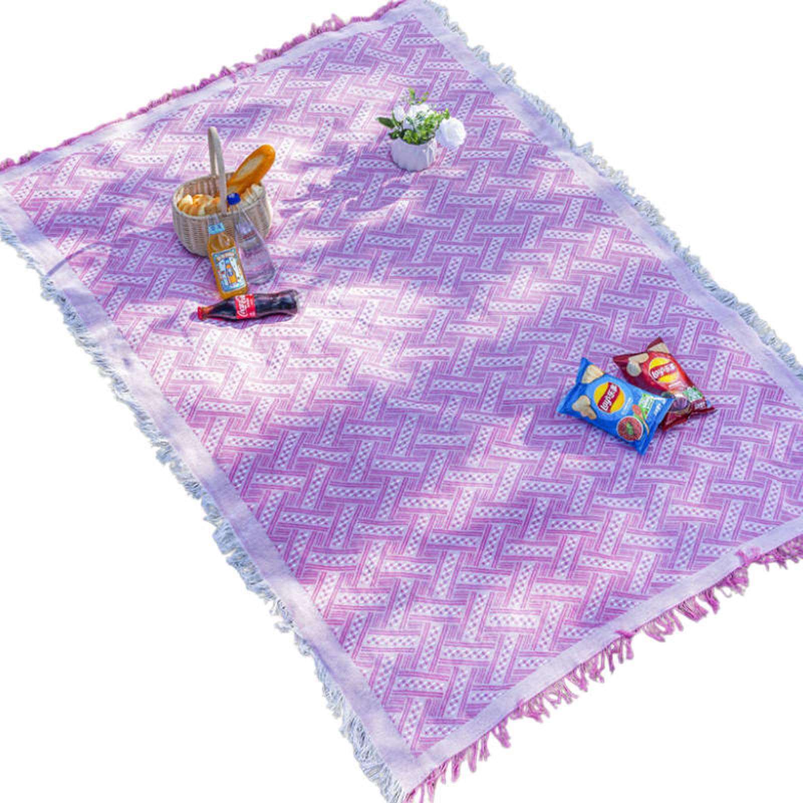 Generico Coperta da picnic bohémien con nappe, impermeabile, ideale per campeggio all'aperto, tovaglia decorativa, coperta da divano per parco, prato, escursionismo e viaggi.