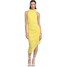 Donna Morgan Womens Donna Morgan Womens Dresses Sequin Mock Neck Midi Dress with Slit