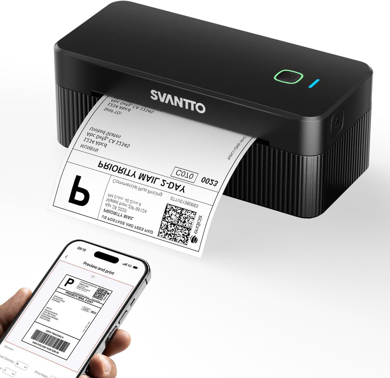 SVANTTO Thermal Label Printer, 4x6 Shipping Label Printer