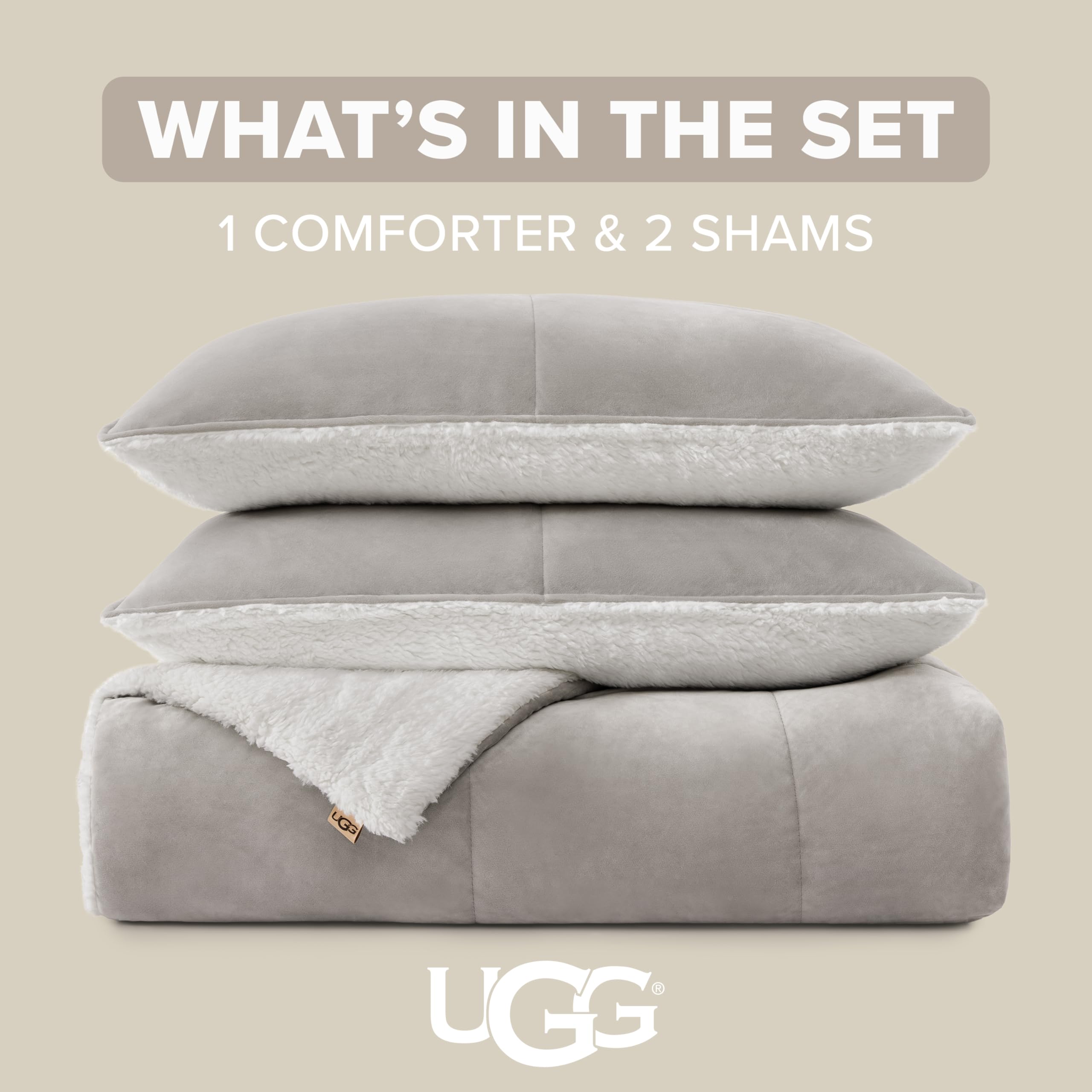 Amazon｜UGG Blissful クラシックリバーシブル掛け布団と枕カバー