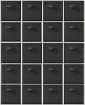 11x11 Storage Bins, Set of 4 Storage Cubes, Collapsible Cube Storage Bins, Fabric Closet Organizers with Handles for Home, Office, Closet Shelf Cabinet, Bookcase, Grey