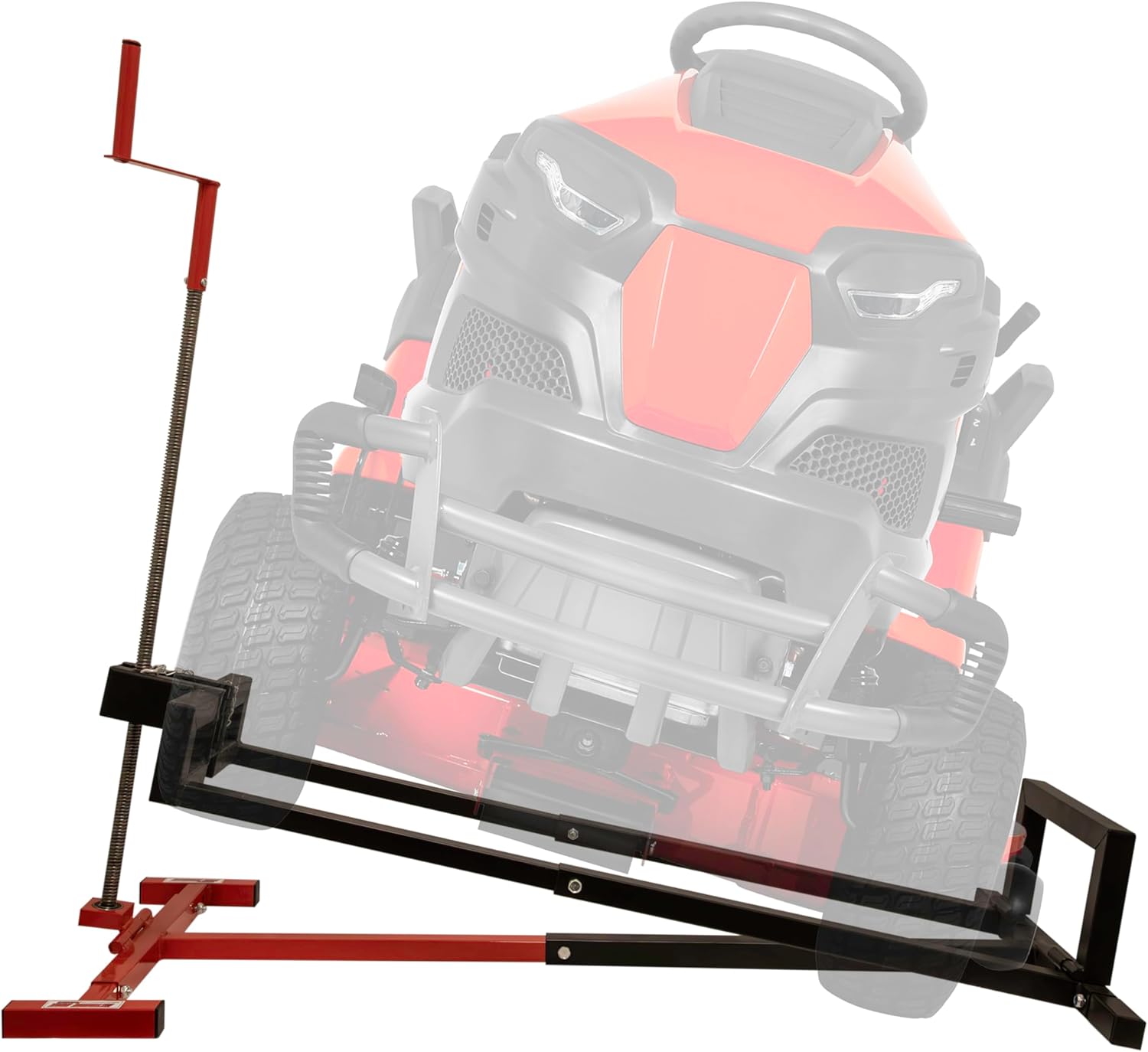Extreme Max 5001.6781 Spiral Jack Platform Lift for Rider Lawn Mowers - 880 lbs. Capacity, Hand Crank Operation