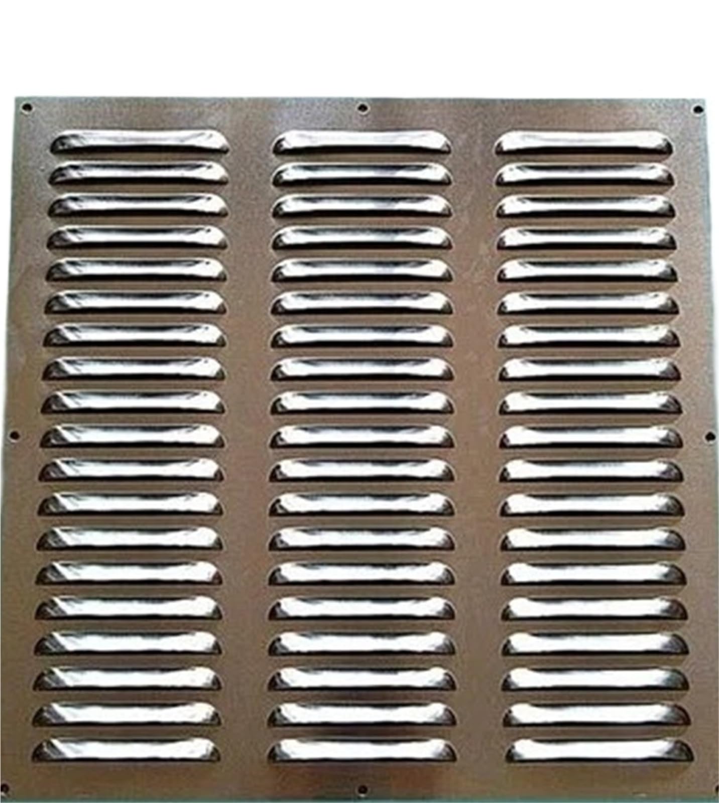 Ventilation Grilles Aluminum Air Vent Ventilator Grille Undereave Under Eave Louvers Stainless Steel Copper Rain(W400H400mm AL)