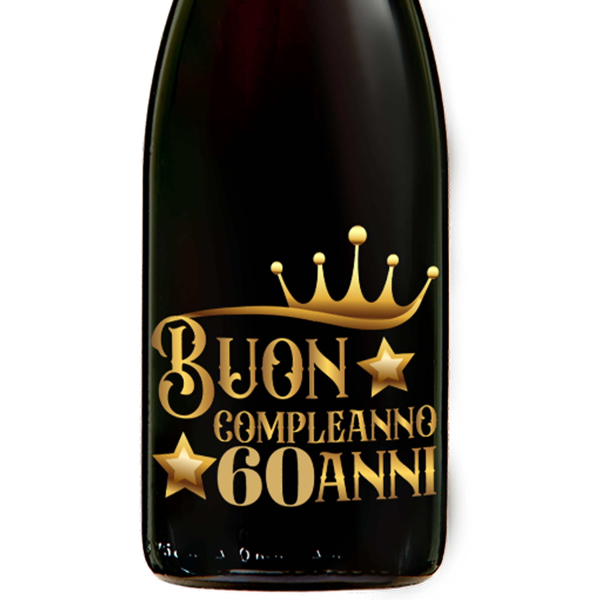Bottiglia di vino personalizzata con cassa legno ideale per regalo di compleanno. (Prosecco DOC, Happy birthday)