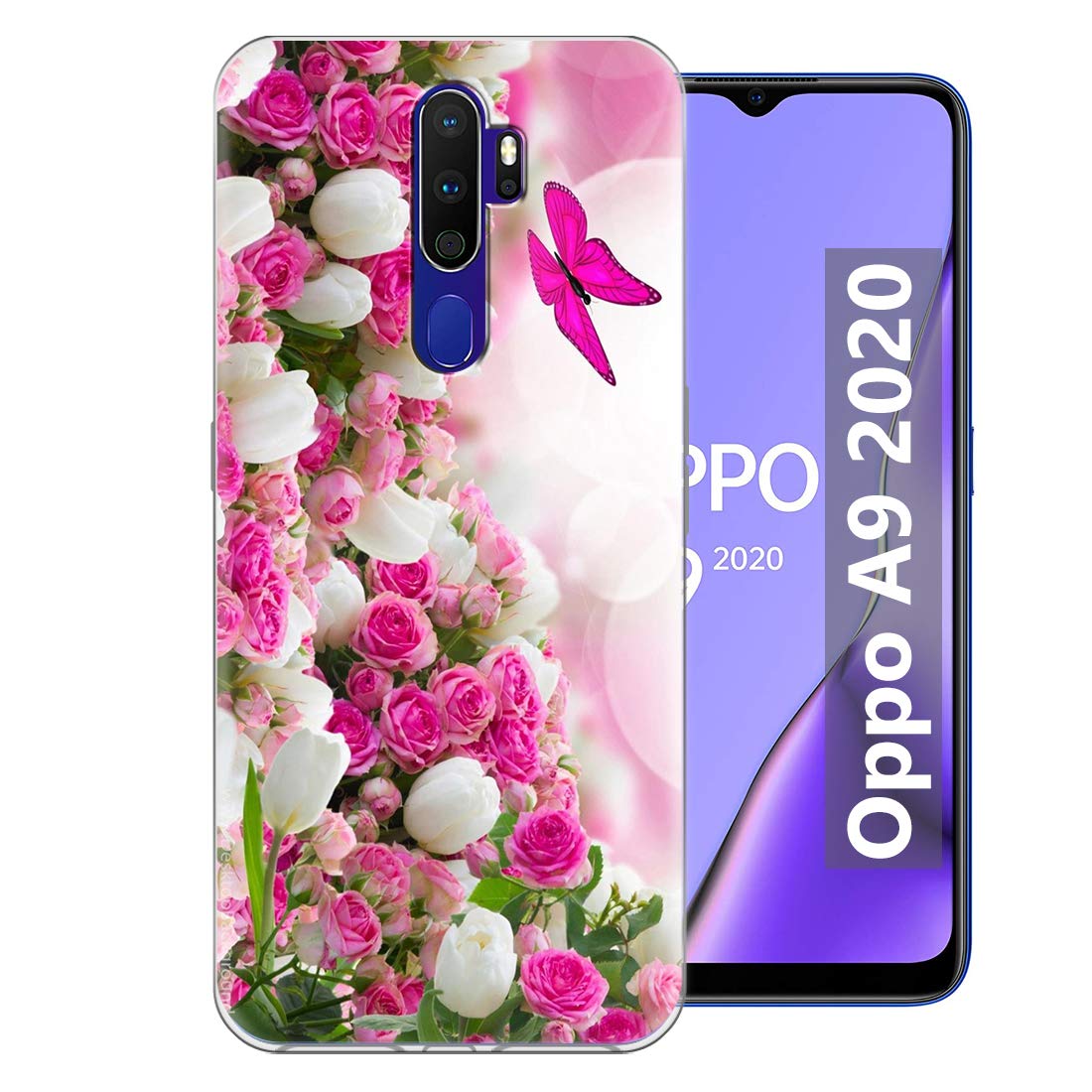 Fashionury Pink and White Flower Designer Printed Stylish Back case and Cover for Oppo A5 2020/Oppo A9 2020 (B08BS25ZV4) Amazon Price History, Amazon Price Tracker