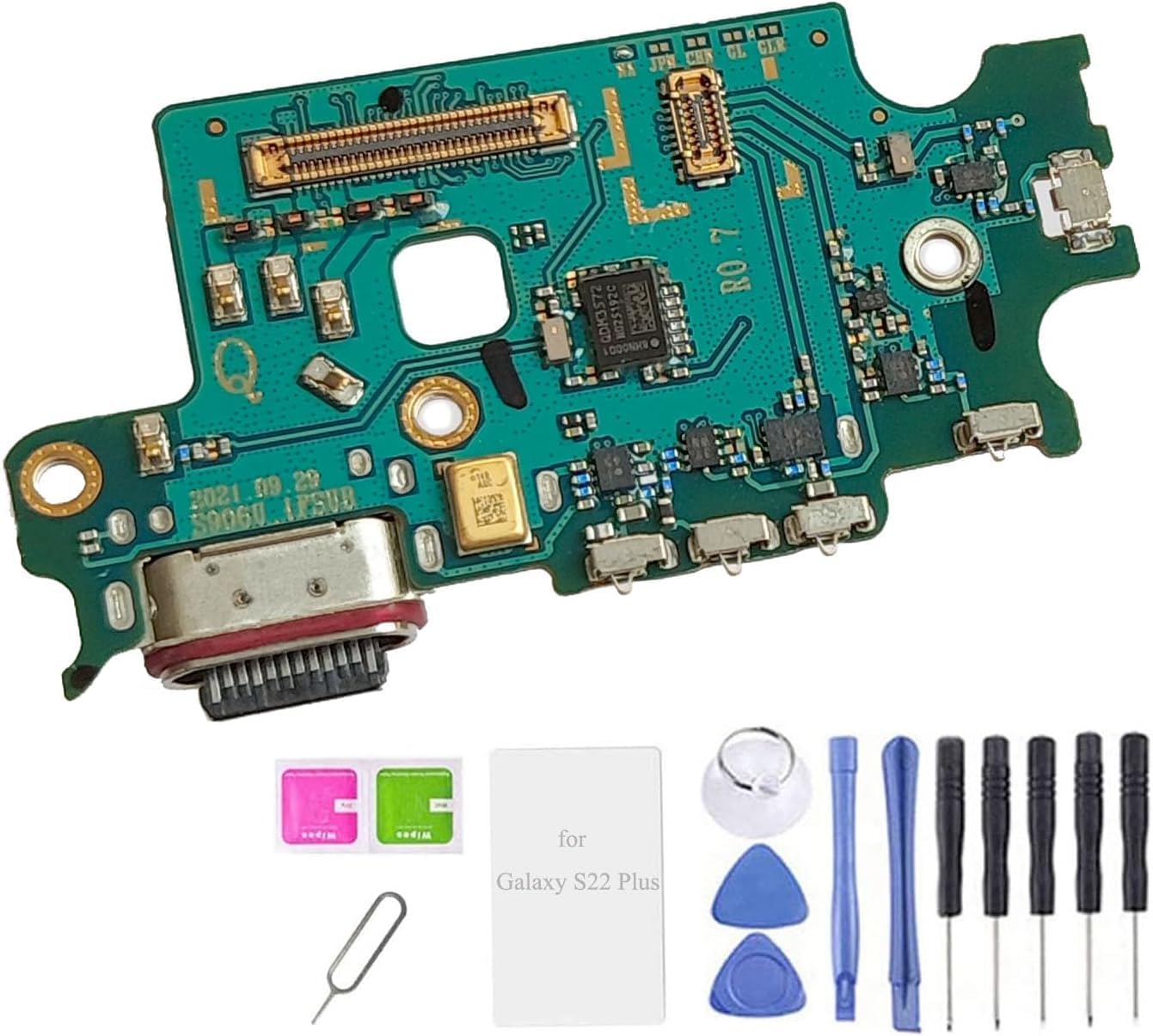 s906u Replacement Charging USB Port Board Parts for Samsung Galaxy s22 Plus 5G SM-S906U S906 S906B 6.6 Inches (US Version) [not fit for S22 S901 Version]