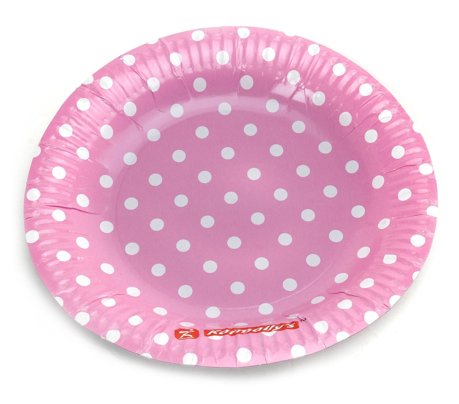 Untumble Polka Dot Pink Plates Birthday Party Supplies Paper Plates (Set of 20)