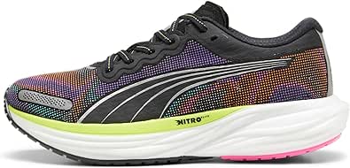 PUMA(プーマ) ランニングシューズ ディヴィエイト ニトロ 2 ウィメンズ サイケデリック ラッシュ 380077 24年春夏カラー ブラック/ライム パウ/ポイズン ピンク(01) 22.0 cm