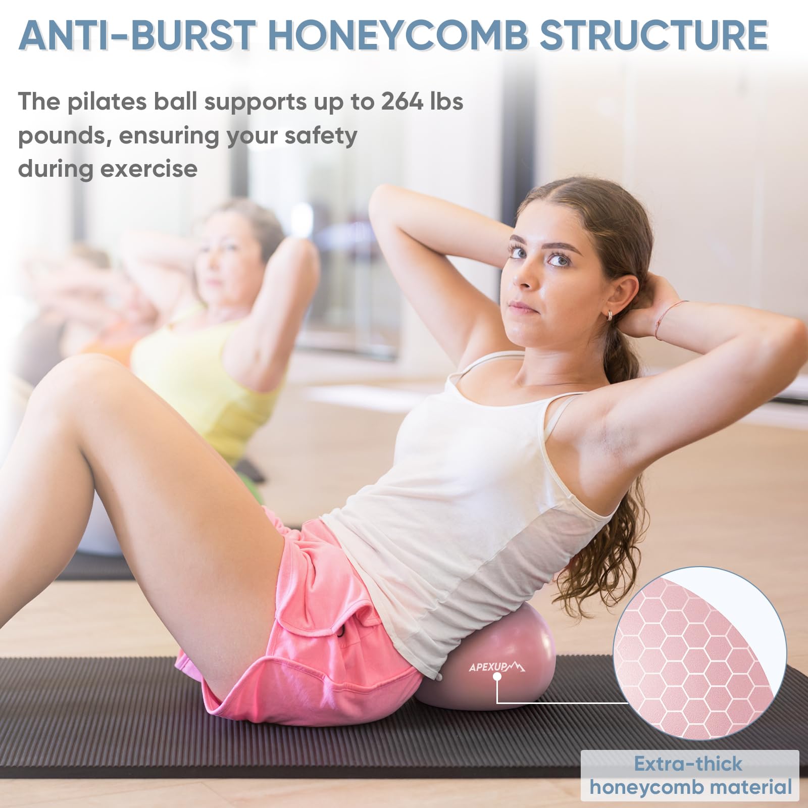 APEXUP Pilates Ball - Balance & Core Workout -3 APEXUP Pilates Ball - Balance & Core Workout -3