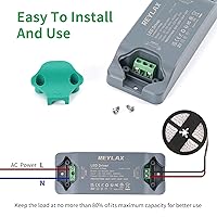 Vista 6 de 30W 24V LED Driver-Slim Power Supply-100/240V AC to 24V DC Constant Voltage LED Strip Lights Driver-24 Volt Replacement LED Driver-Low Voltage LED