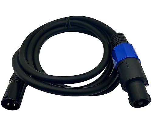 Miniatura 10 de MTUERANC Cable de altavoz Speakon a XLR, adaptador de audio XLR de 3 pines hembra a Speakon macho para cable de altavoz DJPA con bloqueo giratorio