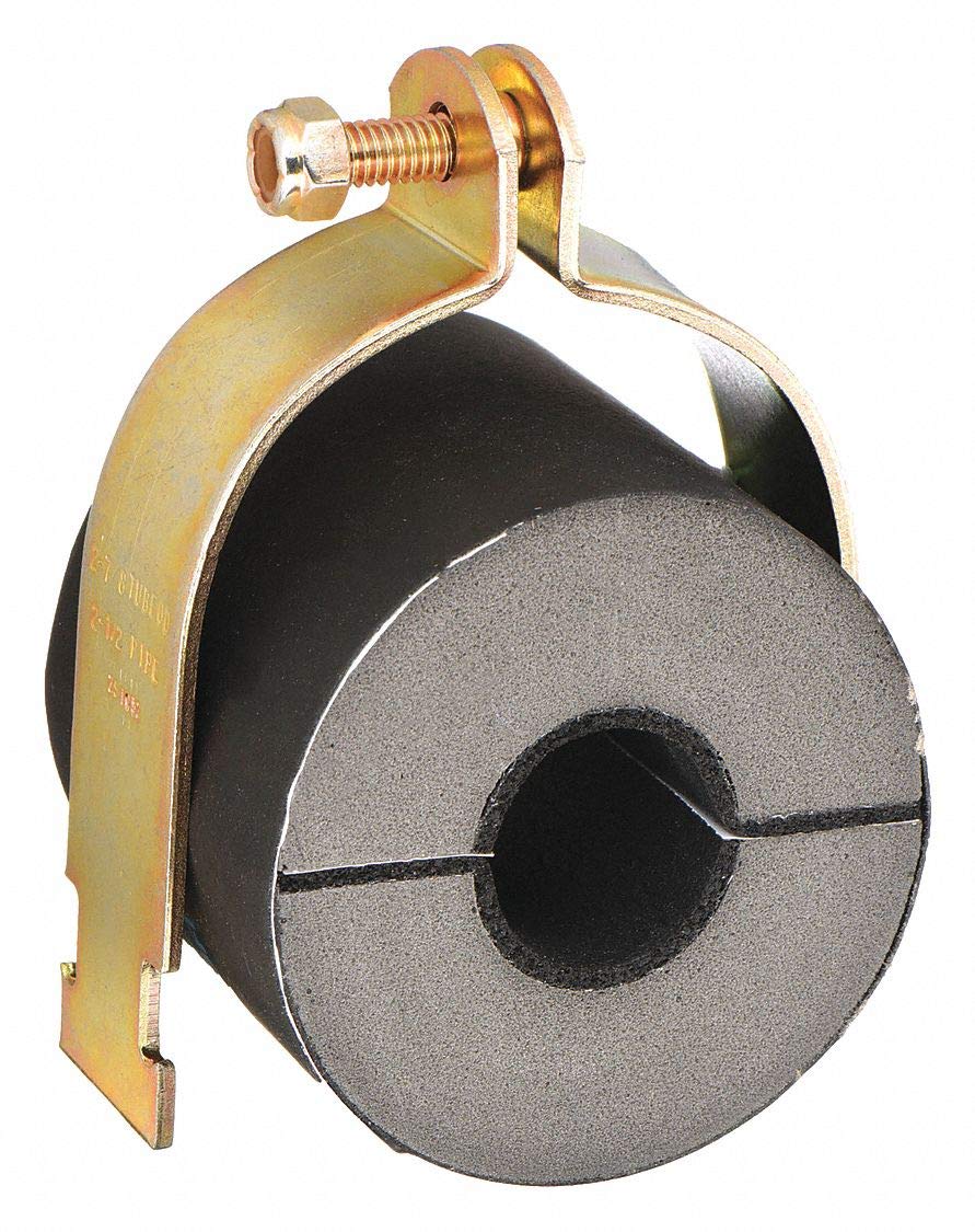 ZSI UX11810 Insulation Cushion Clamp, 1 1/8in Hole Size, Use with 1in Thick Insulation