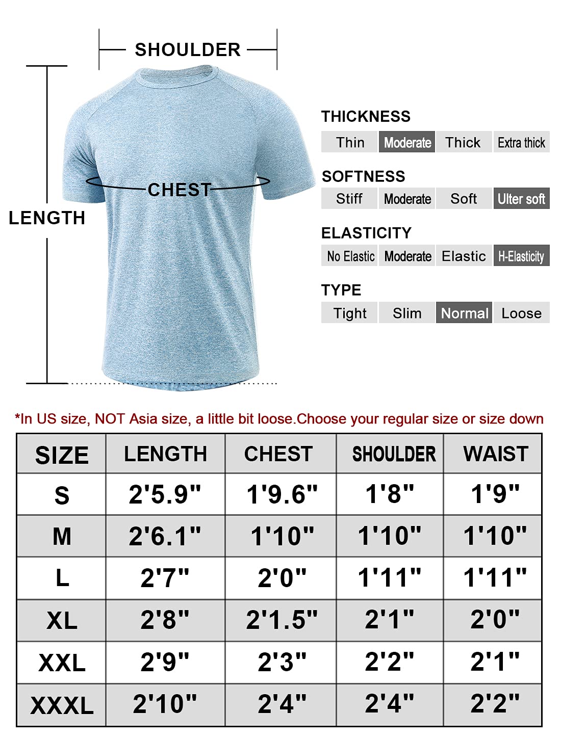 Xelky Paquete de 4-5 camisetas para hombre, de ajuste seco, absorben la humedad, atléticas, para ejercicio, fitness, ropa deportiva, manga corta, gimnasio, entrenamiento