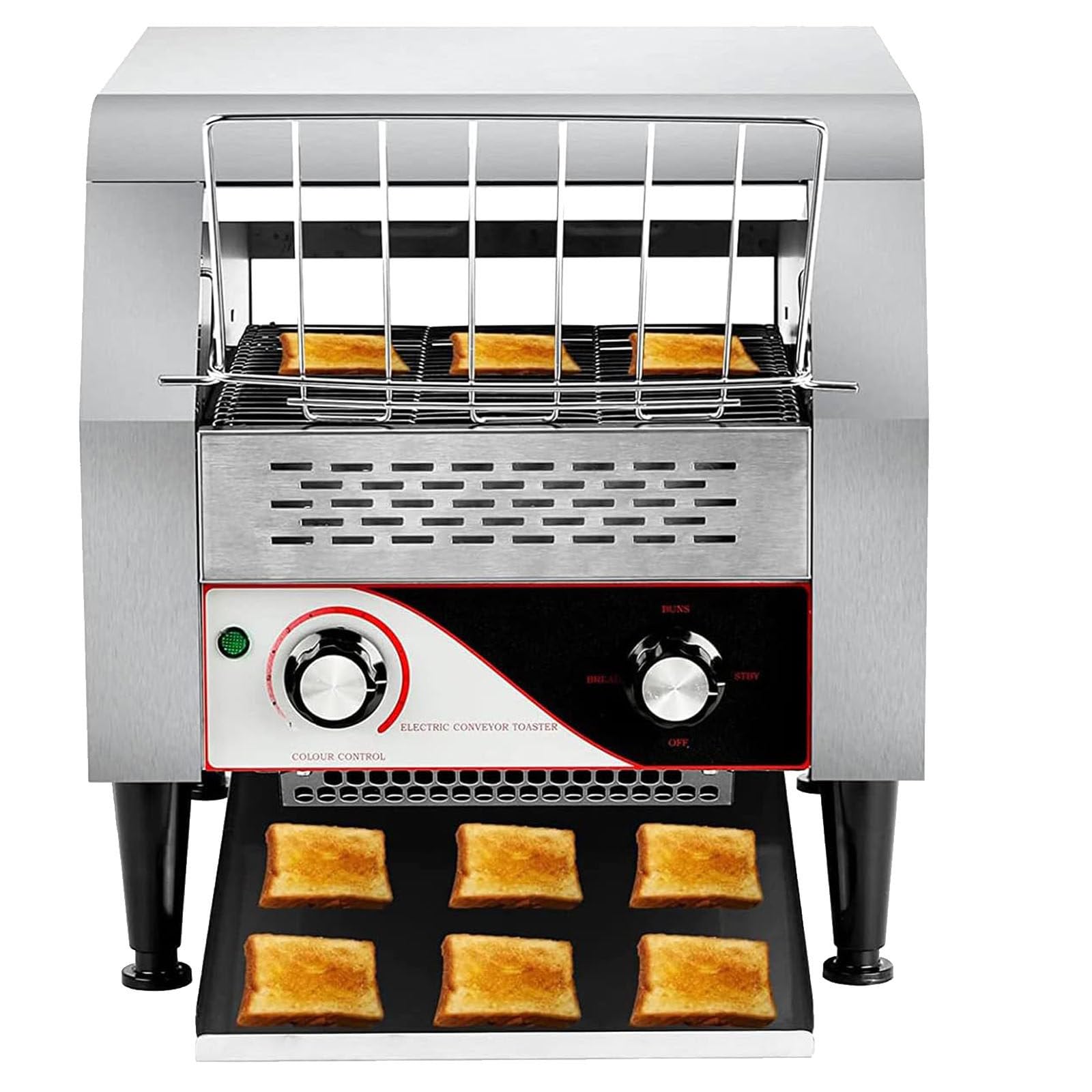 Tostapane a Nastro Commerciale, tostapane Commerciale per ristoranti, Forno tostapane Commerciale in Acciaio Inossidabile per impieghi gravosi, tostapane a Catena, tostapane(220V