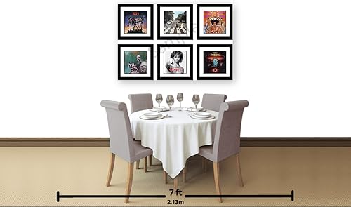 Miniatura 7 de Creative Picture Frames Marco para cubierta de álbum LP de 15 x 15 pulgadas, soporte de pared para decoración del hogar con accesorios para colgar y
