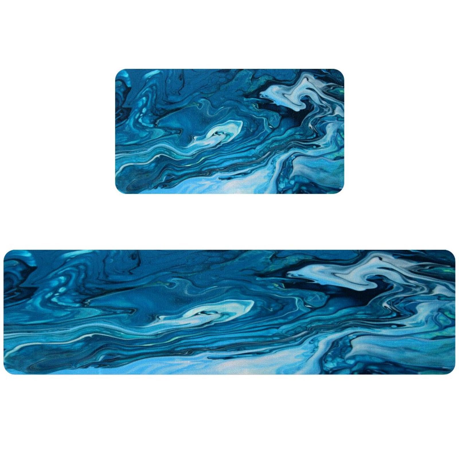 Tapete de cocina de 2 piezas alfombra antideslizante lavable pasillo VAPOKF