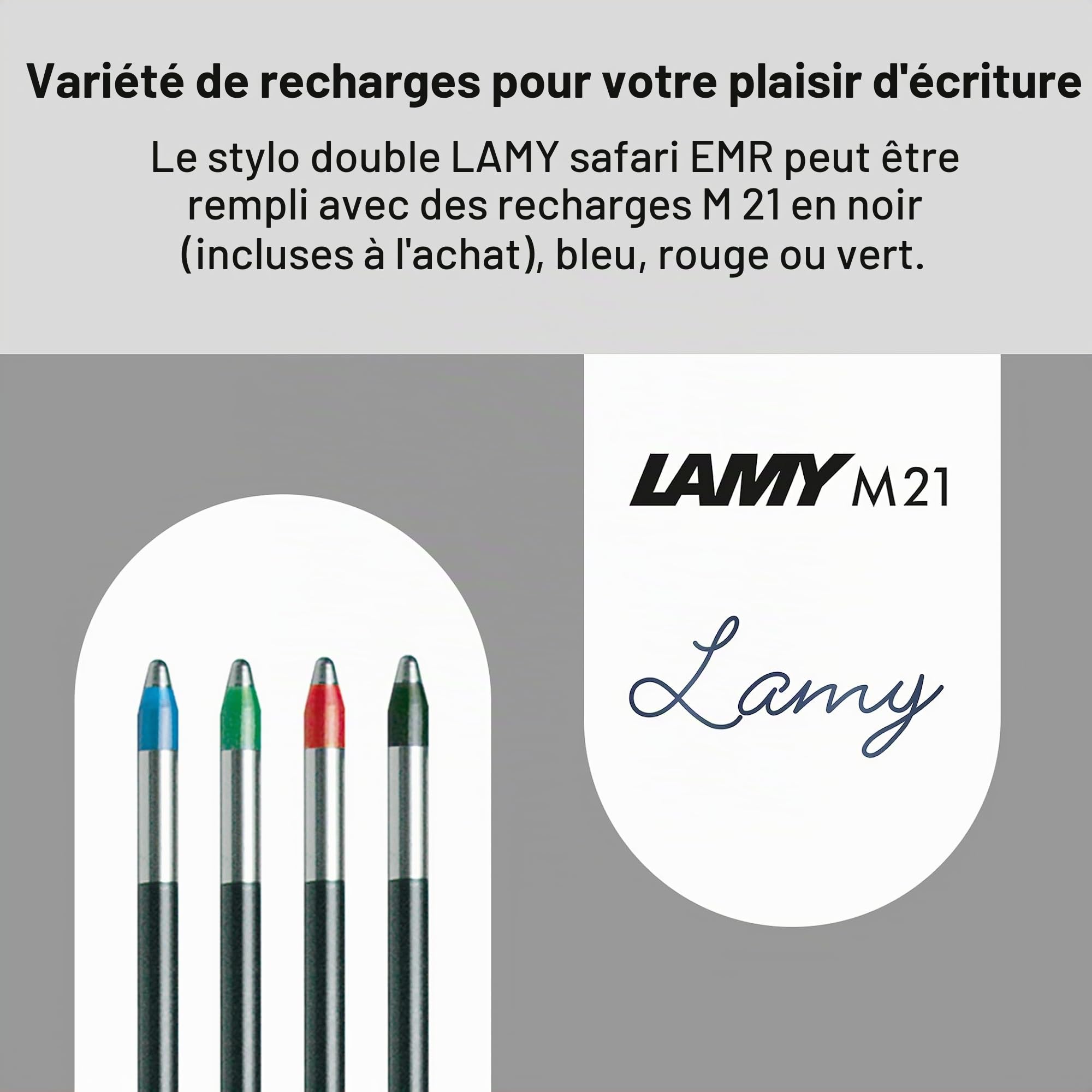 Lamy safari twin pen EMR all black (pointe POM) - Stylet 2 en 1 pour de nombreux appareils Android & stylo à bille - avec grip ergonomique - écrire & dessiner sur supports digitaux & papier