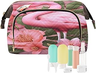 Kigai Pink Flamingo Makeup Bag Cosmetic Bag f...