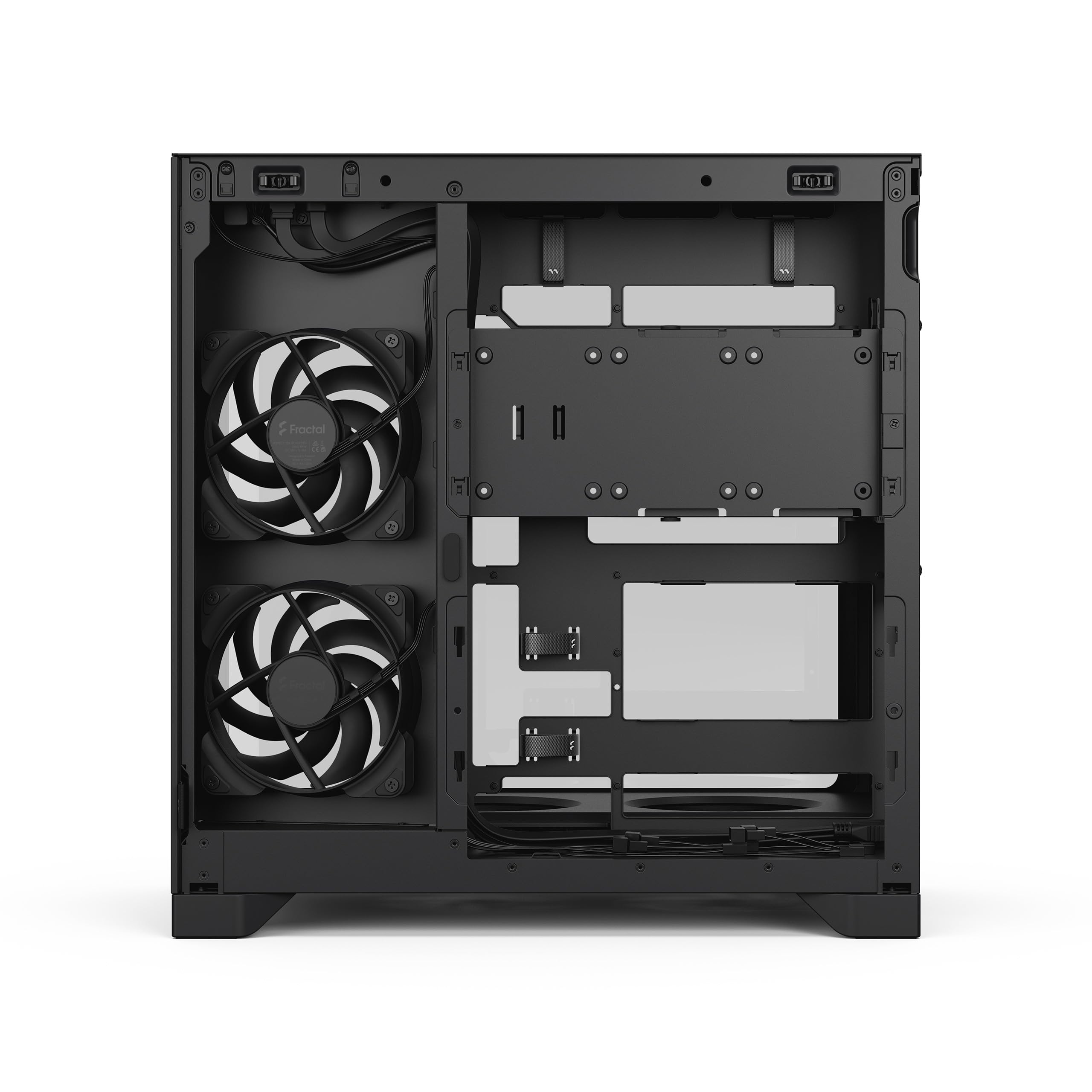 Fractal Design Pop 2 Vision Black case PC gaming con vetro panoramico – Design a doppia camera – 4 ventole reverse – ATX/E‑ATX/mATX/ITX