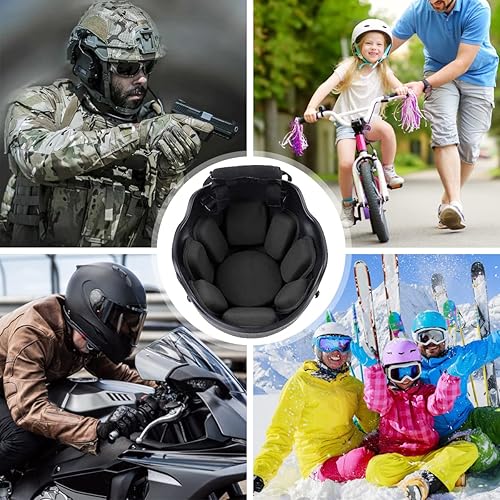 Miniatura 5 de AOUTACC Almohadillas universales para casco Airsoft, kit de almohadillas de espuma de repuesto para casco rápido, michACHUSMCPASGT