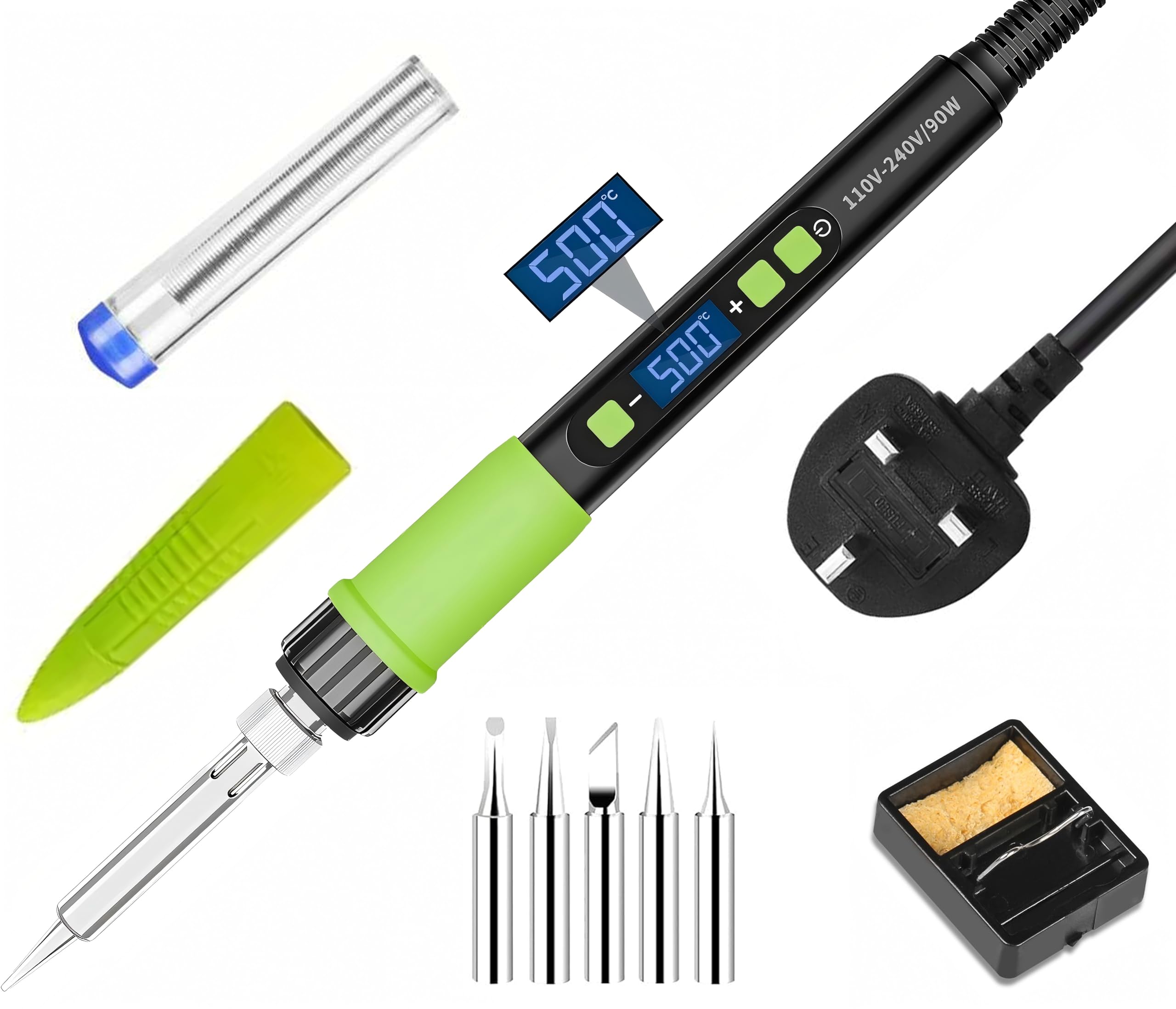 Kit fer à souder LCD 90W avec veille automatique et température réglable