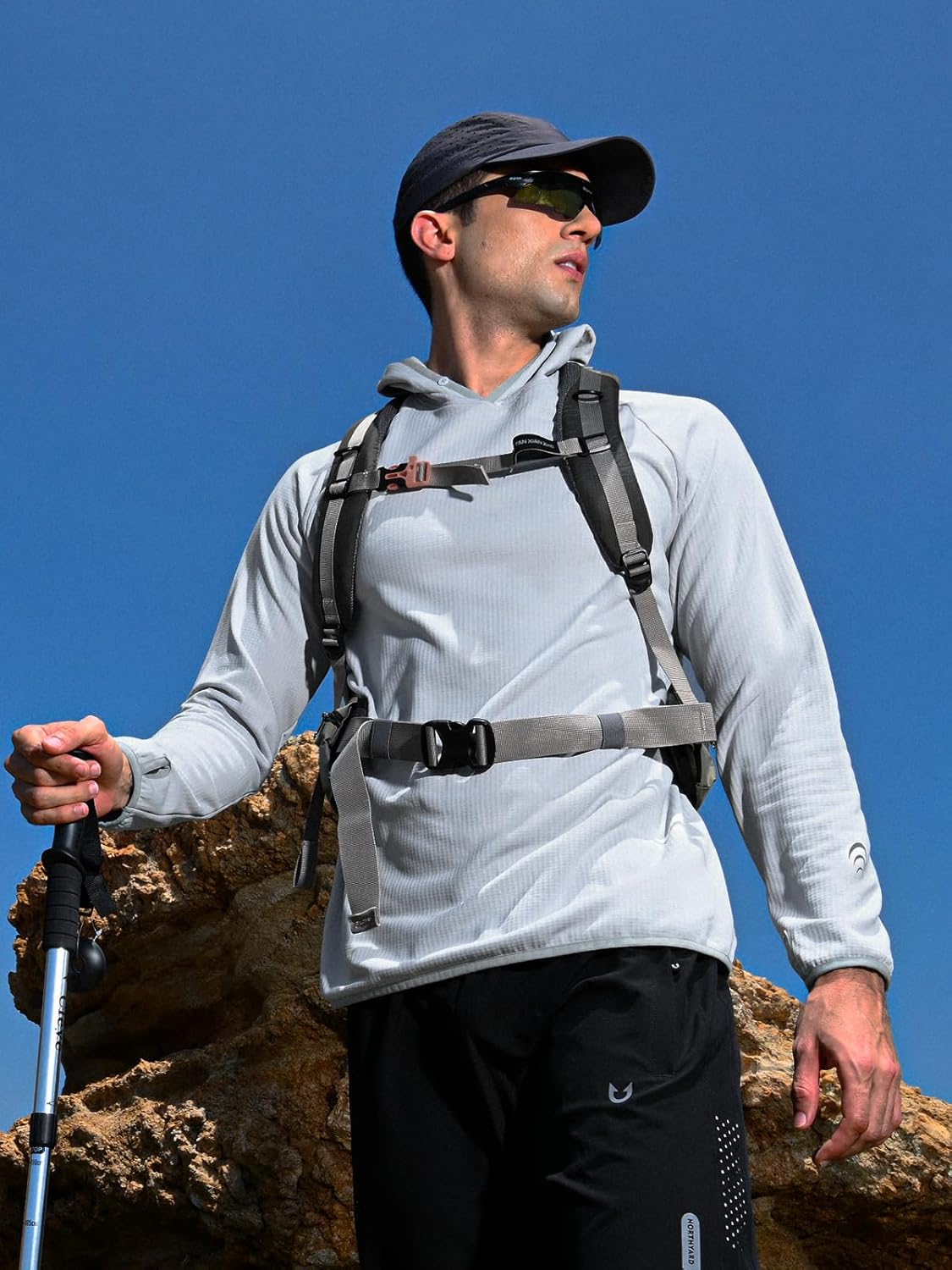 NORTHYARD Men's Running Hoodie Lightweight Fleece Workout Pullover Long Sleeve Cold Weather Hooded Sweatshirts Athletic Gym - Image 7