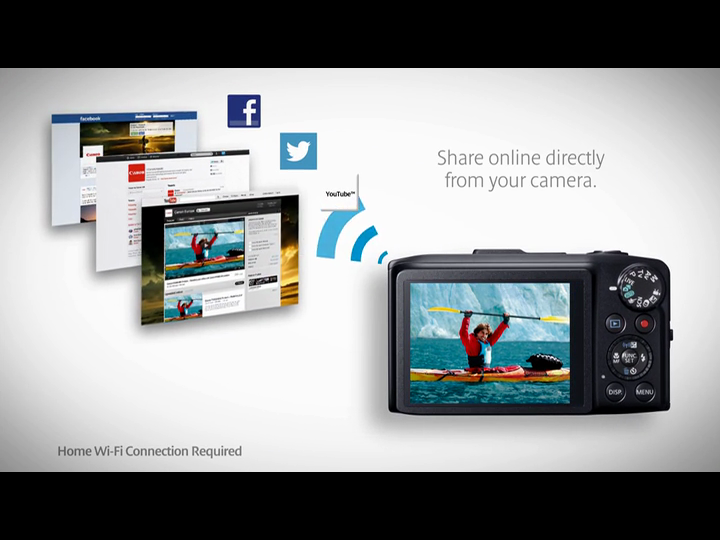 Canon PowerShot SX280 HS Compact Digital Camera - Black (12.1MP