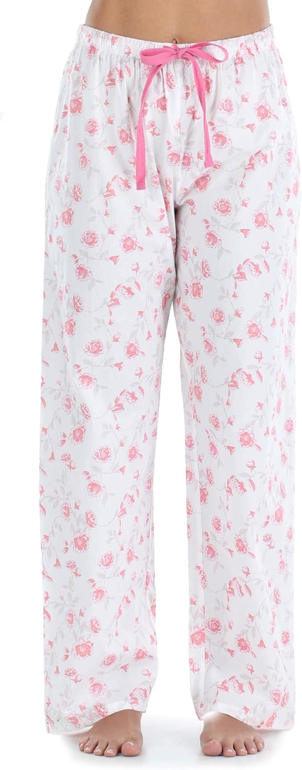 Sleepyheads Women's Sleepwear Poplin Cotton Short Sleeve Button Up Top Pajama Set - Image 3