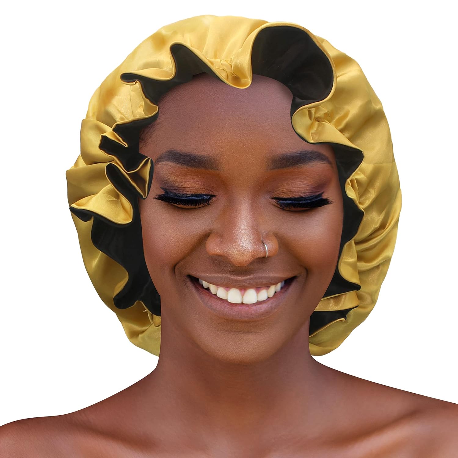 silk bonnet for white hair